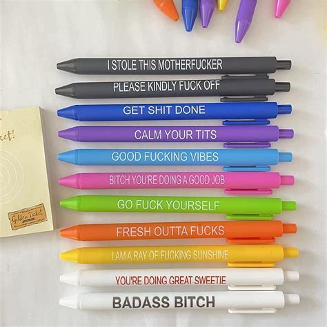 Curse word pens